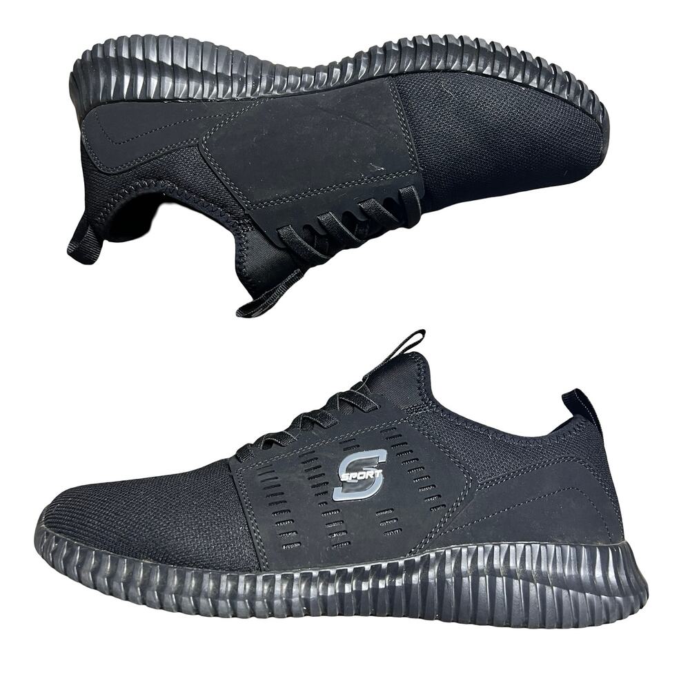S SPORT by Skechers Men's Slip On Sneakers Black 10.5